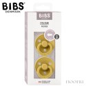 BIBS DUO COLOUR MUSTARD M Smoczek uspokajający kauczuk Hevea 2 szt