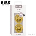 BIBS DUO COLOUR MUSTARD S Smoczek uspokajający kauczuk Hevea 2 szt