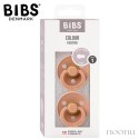 BIBS DUO COLOUR PEACH S Smoczek uspokajający kauczuk Hevea