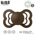 BIBS SUPREME 2-PACK RUST & MOCHA M Smoczek symetryczny kauczuk Hevea