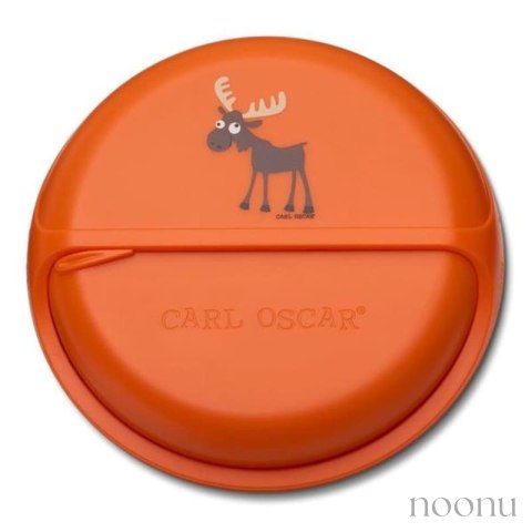 Carl Oscar BIG SnackDISC™ 5 komorowy obrotowy pojemnik na przekąski Orange - Moose