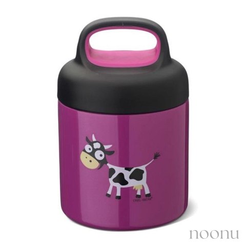 Carl Oscar TEMP Lunch Jar - Termos ze szlachetnej stali nierdzewnej 0.3 L Purple - Cow