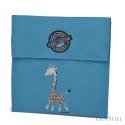 Carl Oscar torebka termiczna na kanapki Pack'n'Snack Turquoise Giraffe