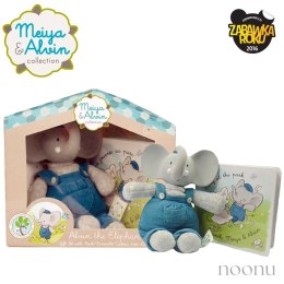 Meiya & Alvin - Alvin Elephant Mini Deluxe Teether Gift Set with Book