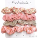 Rockahula Kids gumki scrunchie do włosów dla dziewczynki 4 szt. Caravan