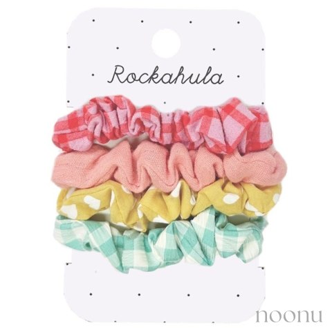 Rockahula Kids gumki scrunchie do włosów dla dziewczynki 4 szt. Colour Pop