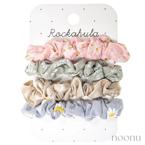 Rockahula Kids gumki scrunchie do włosów dla dziewczynki 4 szt. Meadow