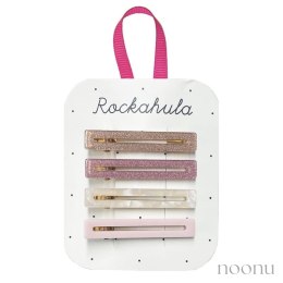 Rockahula Kids spinki do włosów dla dziewczynki 4 szt. Retro Acrylic Bar Pink