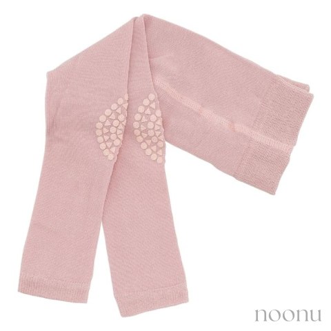 GoBabyGo antypoślizgowe legginsy do raczkowania i nauki chodzenia Dusty Rose 12 m+