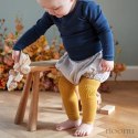 GoBabyGo antypoślizgowe legginsy do raczkowania i nauki chodzenia Mustard 12 m+