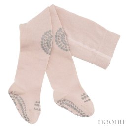 GoBabyGo antypoślizgowe rajstopy do raczkowania i nauki chodzenia Soft Pink Glitter 12 m+