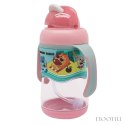 Marcus & Marcus butelka/bidon z obciążoną słomką 3D 2w1 350 ml Pink Pokey