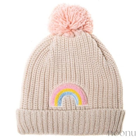 Rockahula Kids czapka zimowa dla dziewczynki Dreamy Rainbow Knit Bobble wiek 3-6 lat