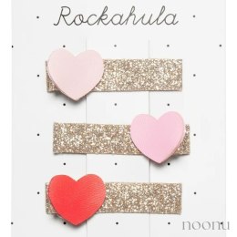 Rockahula Kids spinki do włosów dla dziewczynki 3 szt. Heartbreaker Glitter Bar