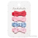 Rockahula Kids spinki do włosów dla dziewczynki 4 szt. Cherry Gingham Mini Bow