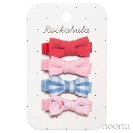 Rockahula Kids spinki do włosów dla dziewczynki 4 szt. Cherry Gingham Mini Bow