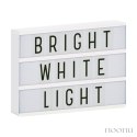 A Little Lovely Company lampa LED duża z naklejkami Lightbox A4 White