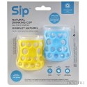 CogniKids Sip® sensoryczne kubeczki kognitywne do nauki picia dla niemowląt SKY BLUE/SUNSHINE 2 szt