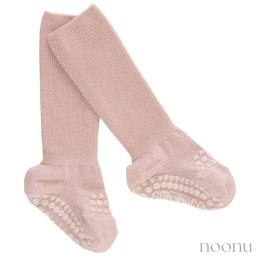 GoBabyGo antypoślizgowe skarpetki do nauki chodzenia BAMBOO Soft Pink 0 m+