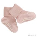 GoBabyGo antypoślizgowe skarpetki do nauki chodzenia BAMBOO Soft Pink 6 m+