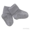 GoBabyGo antypoślizgowe skarpetki do nauki chodzenia WOOL Grey Melange 6 m+