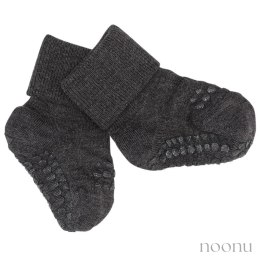 GoBabyGo skarpetki antypoślizgowe dla dzieci BAMBOO Dark Grey Melange 2 lata