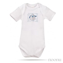 Lait Baby Organic Body Short Sleeve Tweet the Bird Blue 6 m+