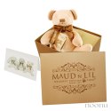 Maud N Lil Przytulanka pocieszyciel z organicznej BIO bawełny GOTS Cubby the Teddy Soft