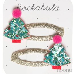 Rockahula Kids spinki do włosów dla dziewczynki 2 szt. Glitter Xmas Tree