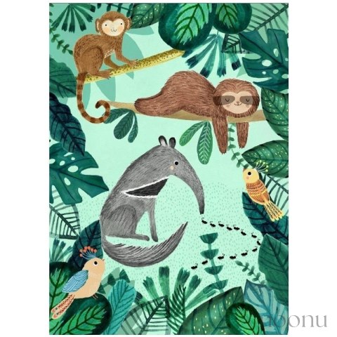 Petit Monkey - Poster Anteater and Sloth 70 x 50 cm