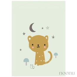 Petit Monkey - Poster Leopard pastel mint 42 x 29.7 cm