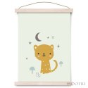 Petit Monkey - Poster Leopard pastel mint 42 x 29.7 cm