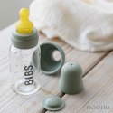 BIBS BABY GLASS BOTTLE SAGE Antykolkowa Butelka Szklana dla Noworodków 110 ml