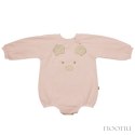 Hi Little One rampers niemowlęcy MIŚ OverSize BOHO Blush roz M Pom Pom