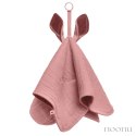 BIBS CUDDLE CLOTH KANGAROO DUSTY PINK Pieluszka przytulanka z zawieszką na smoczek